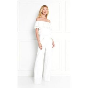 Rachel Zoe Sidney White gold Zip pocket Wool Pants NWT Womens 00